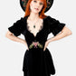 Restyle - Midnight Floral - Cottagecore Mini Dress