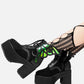 Restyle - Nocturne - Buckle Winged Platform Goth Boots