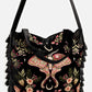 Restyle - Enchanted Forest - Zauberhafte Hobo-Tasche mit Motten-Stickerei