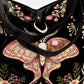 Restyle - Enchanted Forest - Zauberhafte Hobo-Tasche mit Motten-Stickerei