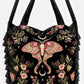 Restyle - Enchanted Forest - Zauberhafte Hobo-Tasche mit Motten-Stickerei