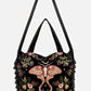 Restyle - Enchanted Forest - Zauberhafte Hobo-Tasche mit Motten-Stickerei