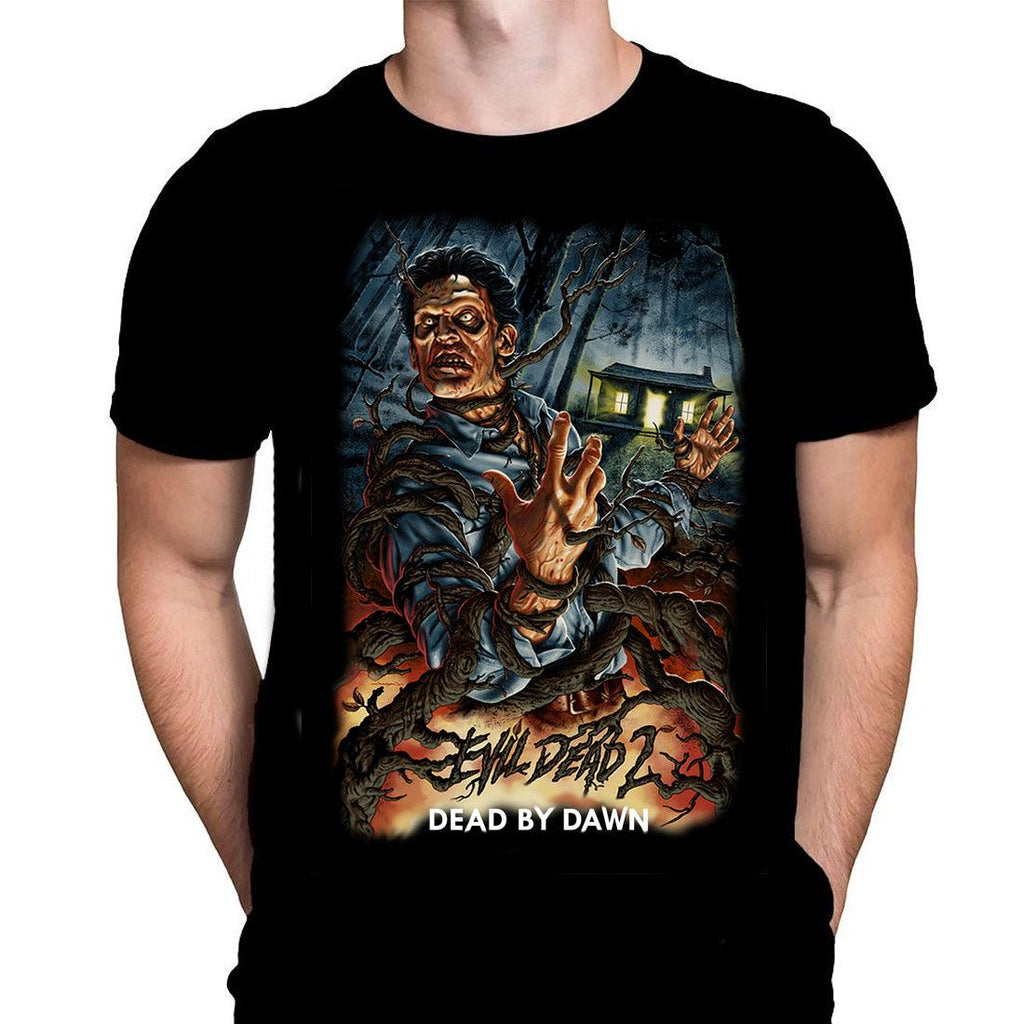 Evil Dead By Dawn - Classic Horror Movie Art - T-Shirt - Wild Star Hearts 