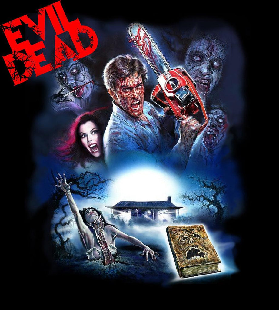 Evil Dead Chainsaw - Classic Horror Movie Art - T-Shirt - Wild Star Hearts 