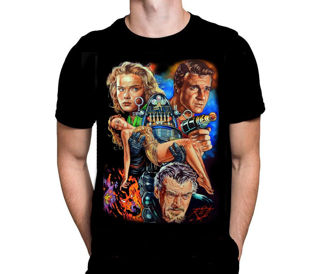 Forbidden Planet - Classic 60's Sci-Fi Movie T-Shirt by Rick Melton - Wild Star Hearts 