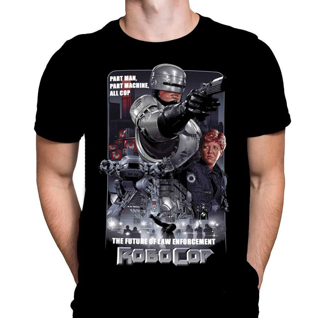 FUTURE LAW ENFORCEMENT - Classic Sci-Fi Movie Art - T-Shirt - Wild Star Hearts 