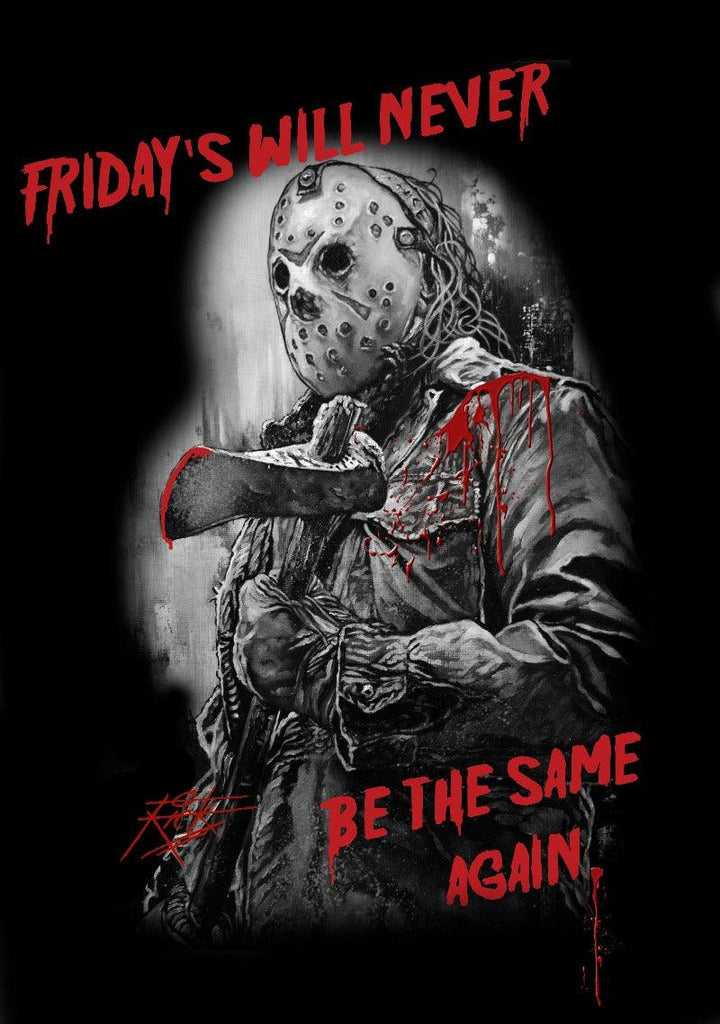 Jason Friday's - Movie Art by Rick Melton - T-Shirt - Wild Star Hearts 