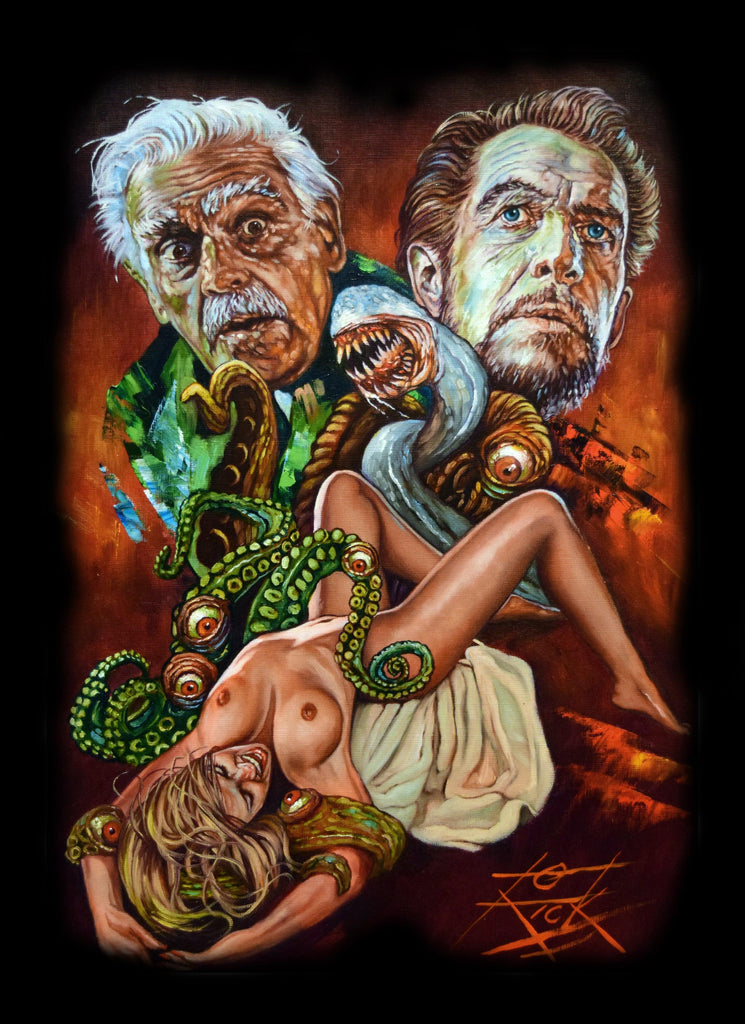 MASTERS OF HORROR - Movie Art by Rick Melton - T-Shirt - Wild Star Hearts 