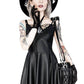 Restyle - Crescent Moon - Laser Cut Mini Faux Leather Dress - Wild Star Hearts 