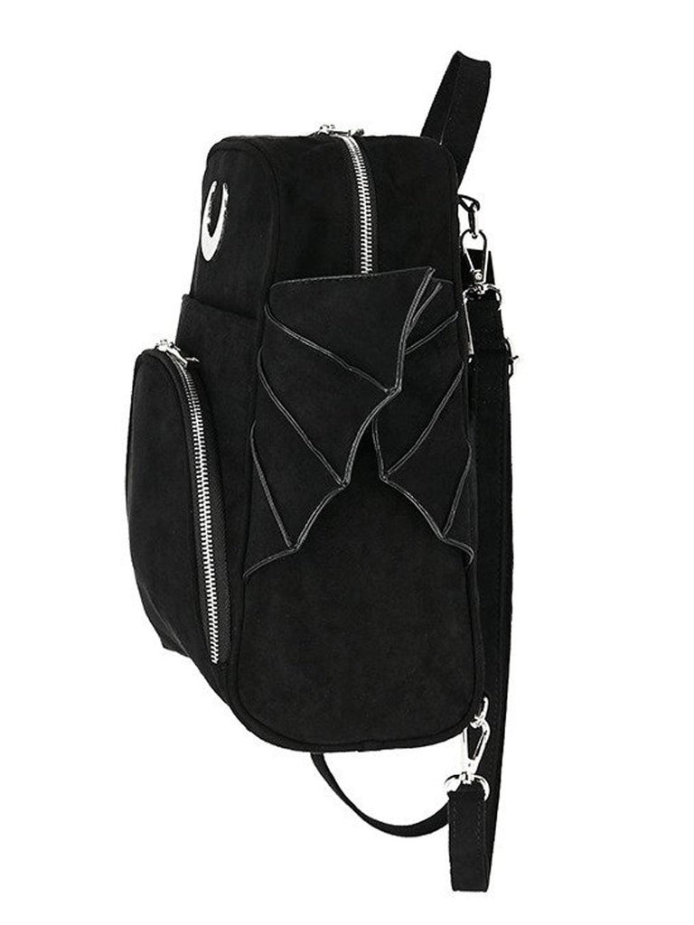 Restyle - Elegant Goth - Gothic Black Backpack - Wild Star Hearts 