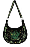 Restyle - HERBAL Hobo Bag Fern Embroidery - Work / Travel Bag - Wild Star Hearts 