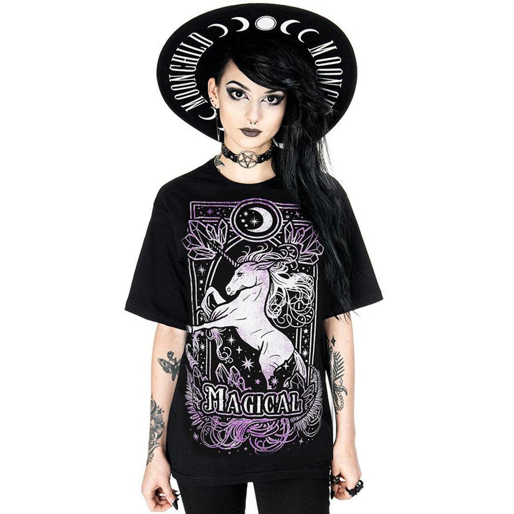 Restyle - Magical Unicorn - Womens T-Shirt - Wild Star Hearts 