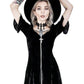 Restyle - Velvet Sweetheart Dress - Black Velvet Dress - Wild Star Hearts 