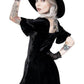 Restyle - Velvet Sweetheart Dress - Black Velvet Dress - Wild Star Hearts 