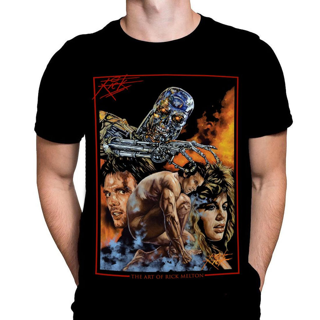 Terminator Debut - Movie Art by Rick Melton - T-Shirt - Wild Star Hearts 