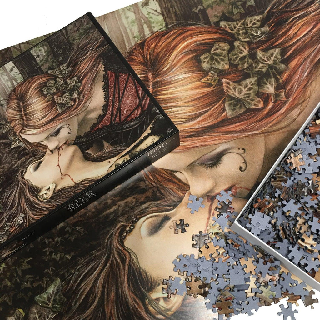 Victoria Frances - The Lovers Kiss - 1000 piece jigsaw - Wild Star Hearts 