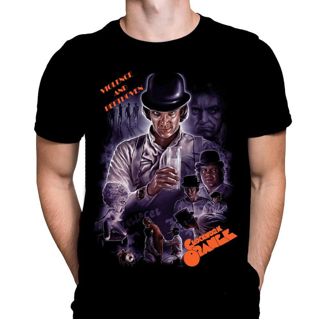 Violence and Beethoven - Classic Horror Movie Poster Art - T-Shirt - Wild Star Hearts 