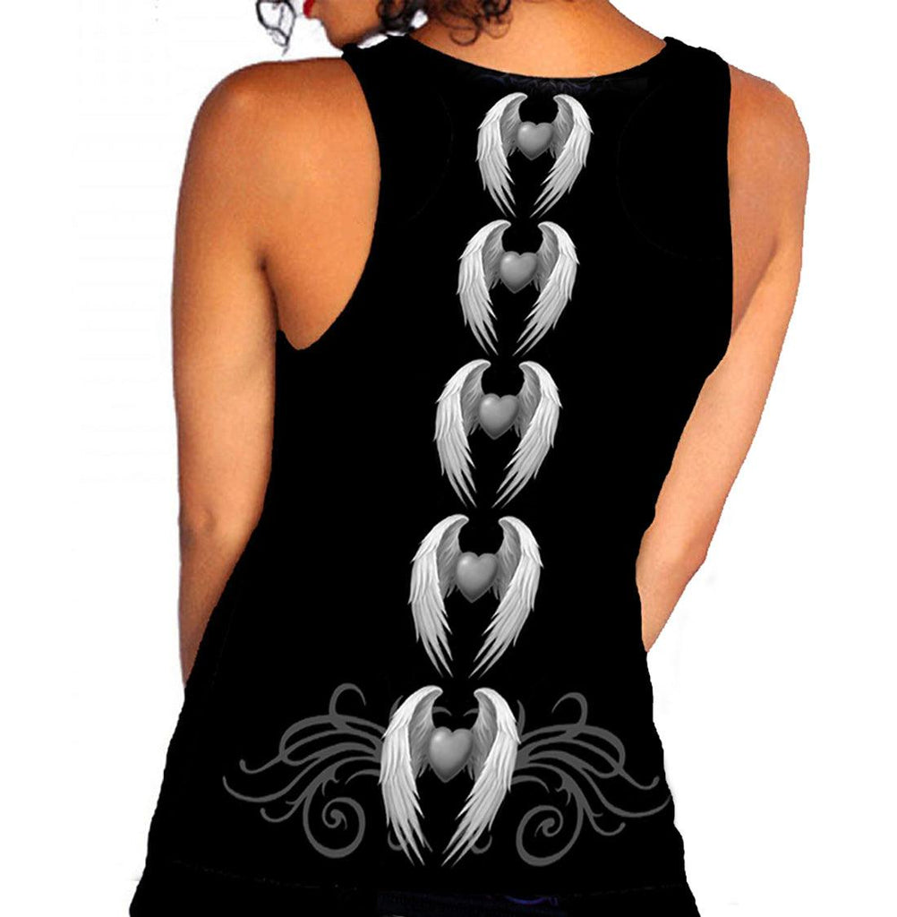 Image of Back of Goth Top on Model