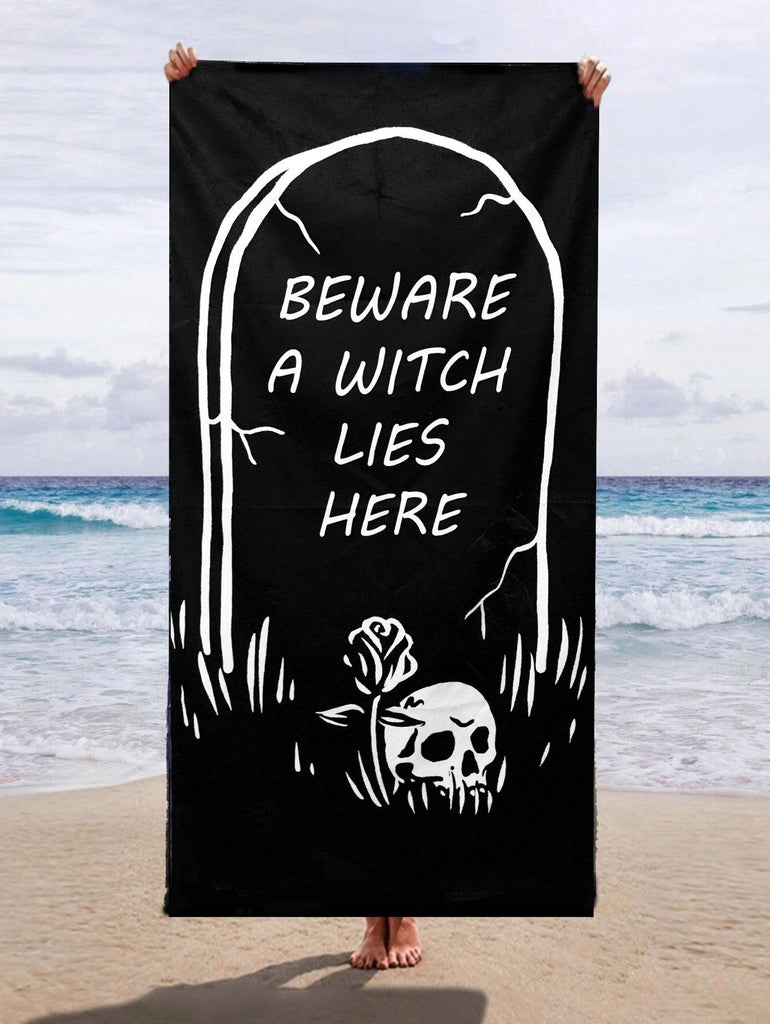 Wild Star Hearts - A Witch Lies Here - Beach Towel - Wild Star Hearts 