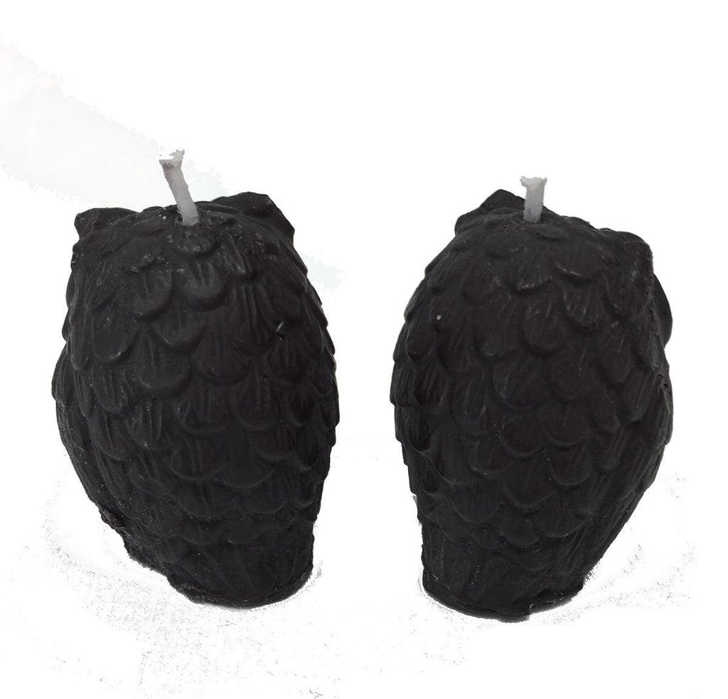 Wild Star Hearts - BLACK OWLS - Pair of Scented Candle - Wild Star Hearts 