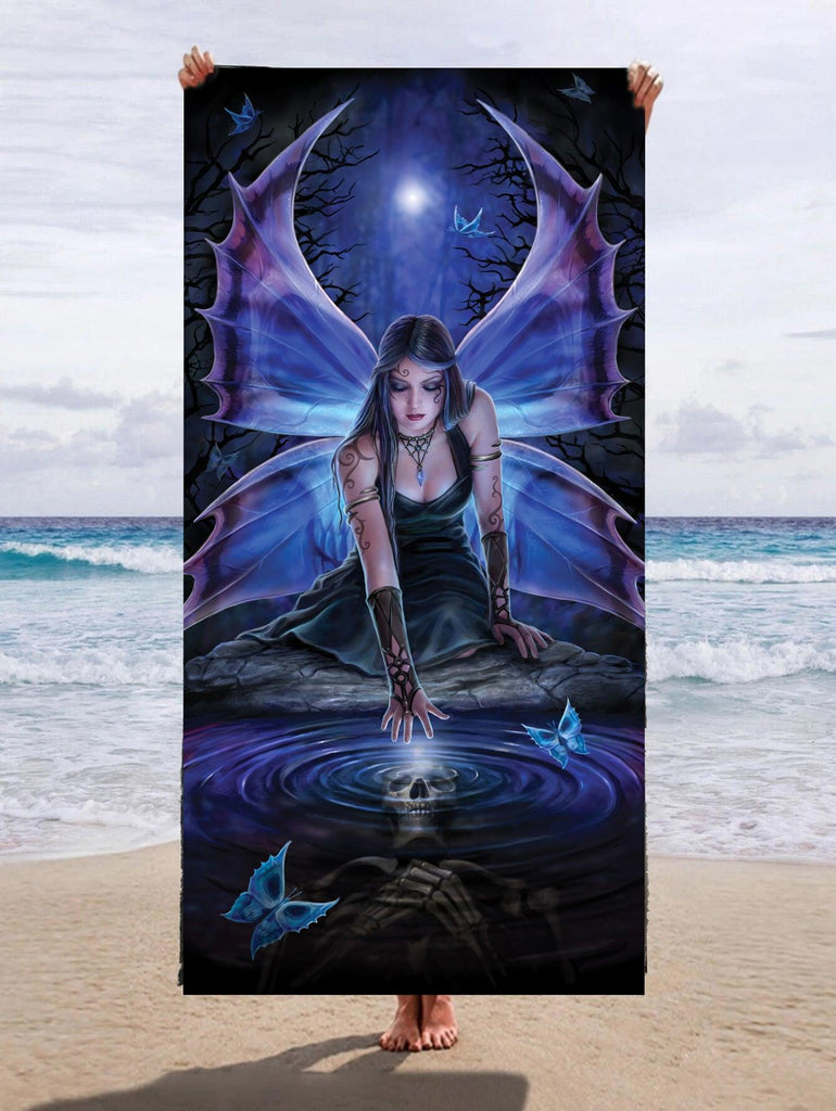 Wild Star Hearts - Immortal Flight - Beach Towel - Anne Stokes Art - Wild Star Hearts 