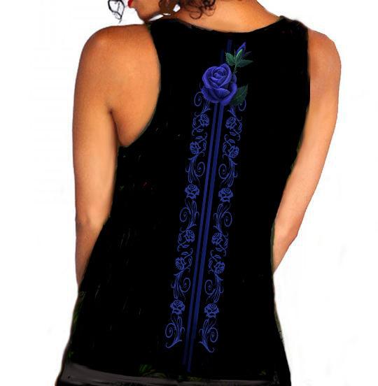 Wild Star - MIDNIGHT DANCER - Women's Vest Top Available in PLUS SIZES - Wild Star Hearts 