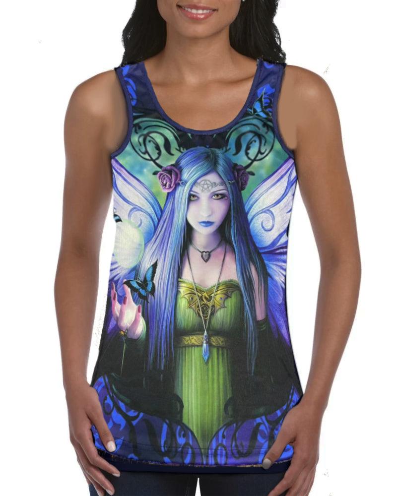 WILD STAR - MYSTIC AURA - Women's Vest Top by Anne Stokes - Wild Star Hearts 