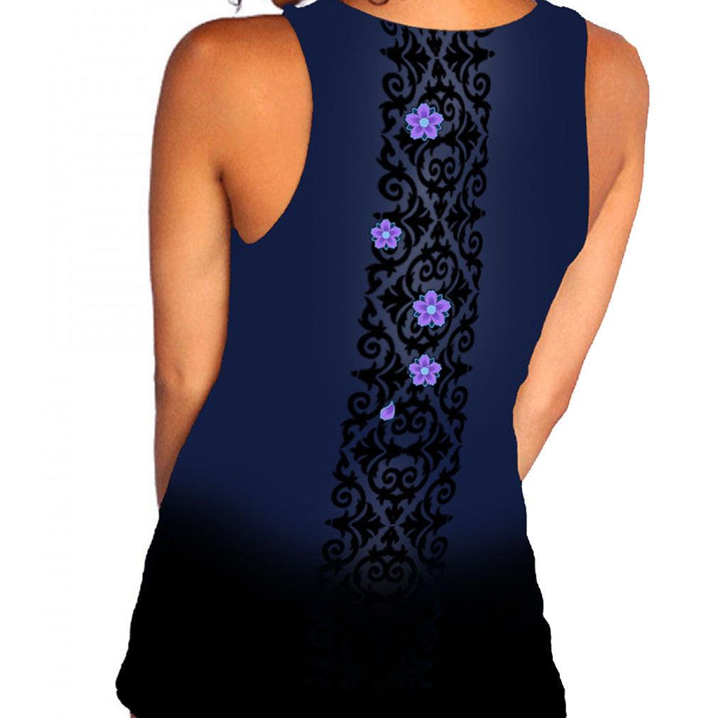 Image of Back of Goth Top on Model