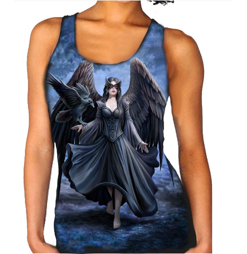 Wild Star - Raven - Women's Vest Top by Anne Stokes - Wild Star Hearts 