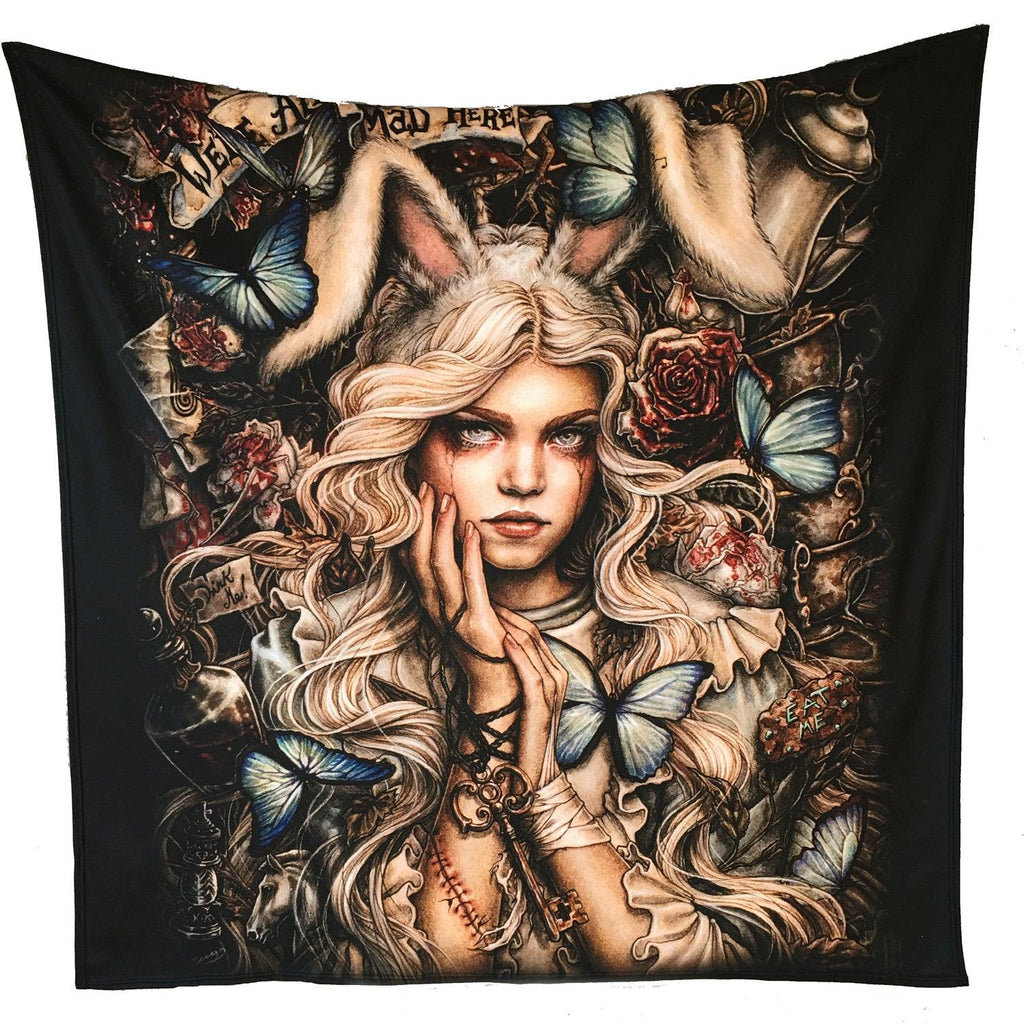 WSH - Back To Wonderland - Fleece Blanket / Throw / Tapestry - Wild Star Hearts 