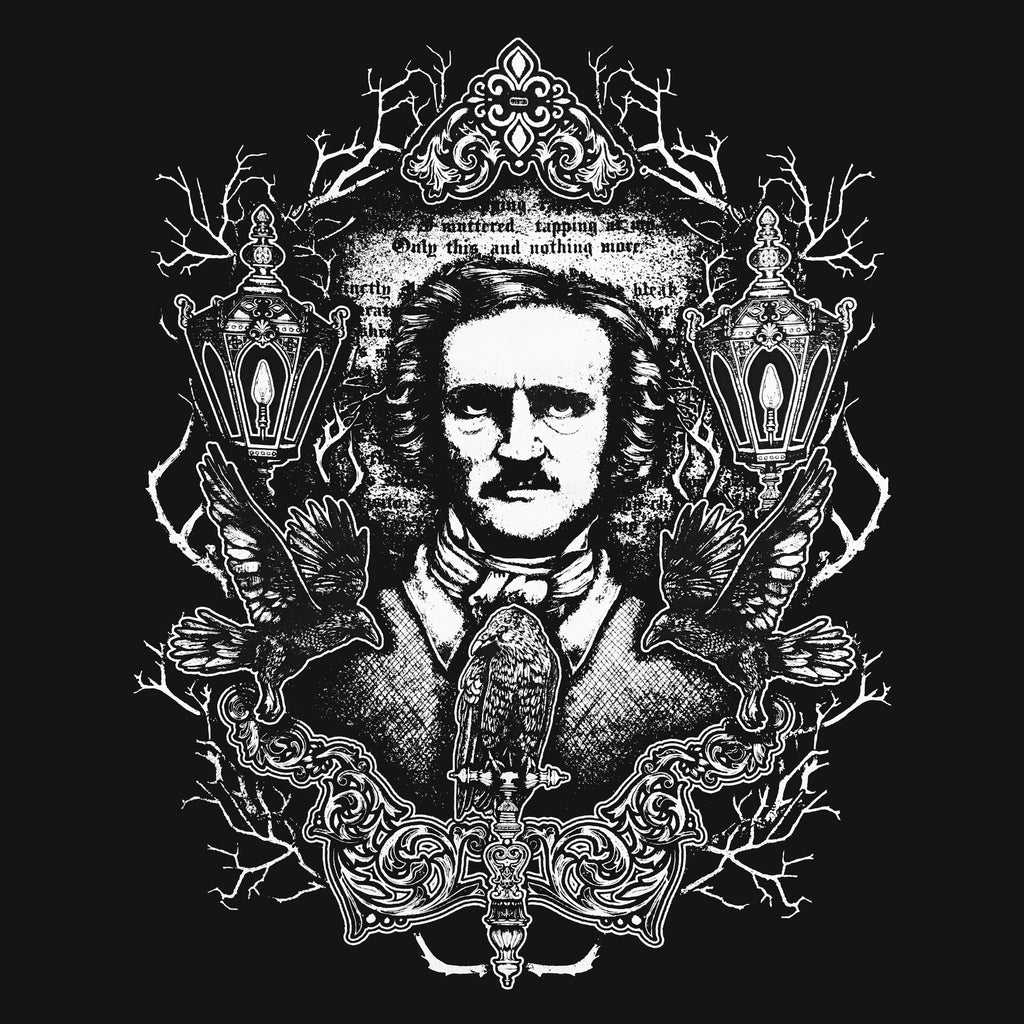 WSH - Edgar Allan Poe - Gothic Fleece Blanket, Throw, Wall Tapestry - Wild Star Hearts 