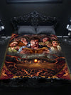 WSH - EVIL DEAD - Twin Bedspread Top Cover / Trow / Fleece by Peter Panayis - Wild Star Hearts 