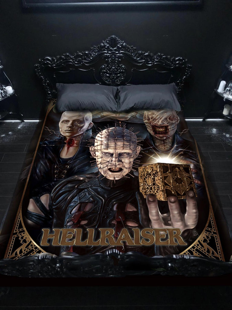 WSH - HELLRAISER - Twin Bedspread Top Cover / Trow / Fleece by Peter Panayis - Wild Star Hearts 