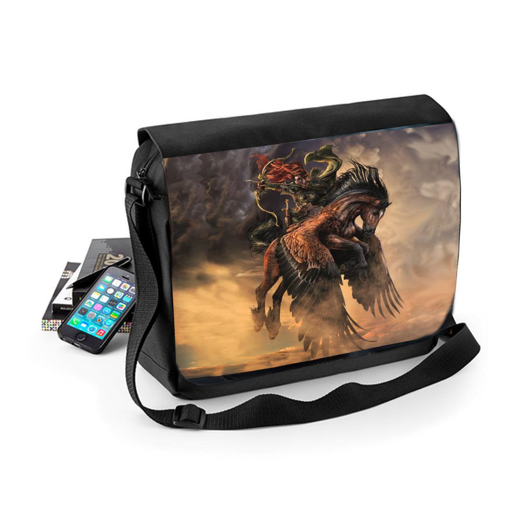 WSH - Pegasus Archer - Messenger Bag featuring artwork by Rajko Zigic - Wild Star Hearts 