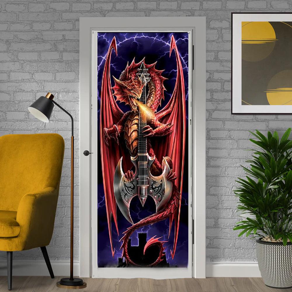 WSH - Power Chord - Door Banner / Bedroom / Halloween Banner featuring Anne Stokes Art - Wild Star Hearts 