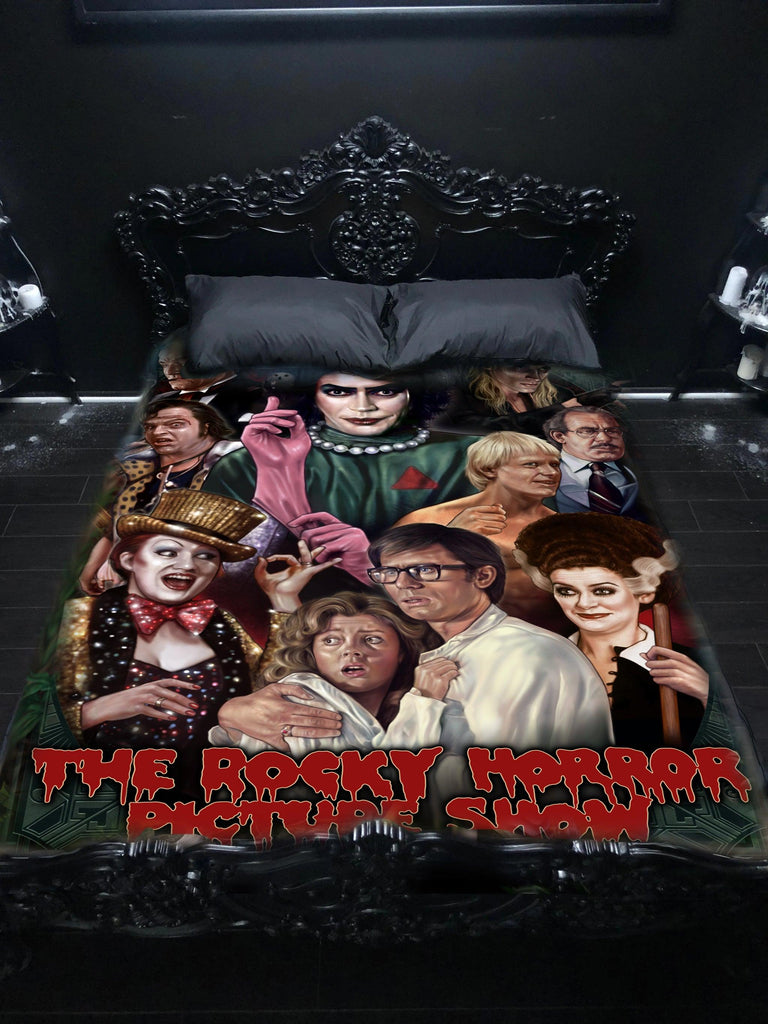 WSH - ROCKY HORROR - Twin Bedspread Top Cover / Trow / Fleece by Peter Panayis - Wild Star Hearts 