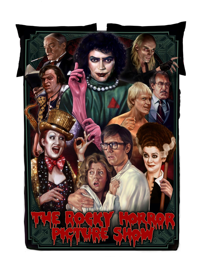 WSH - ROCKY HORROR - Twin Bedspread Top Cover / Trow / Fleece by Peter Panayis - Wild Star Hearts 