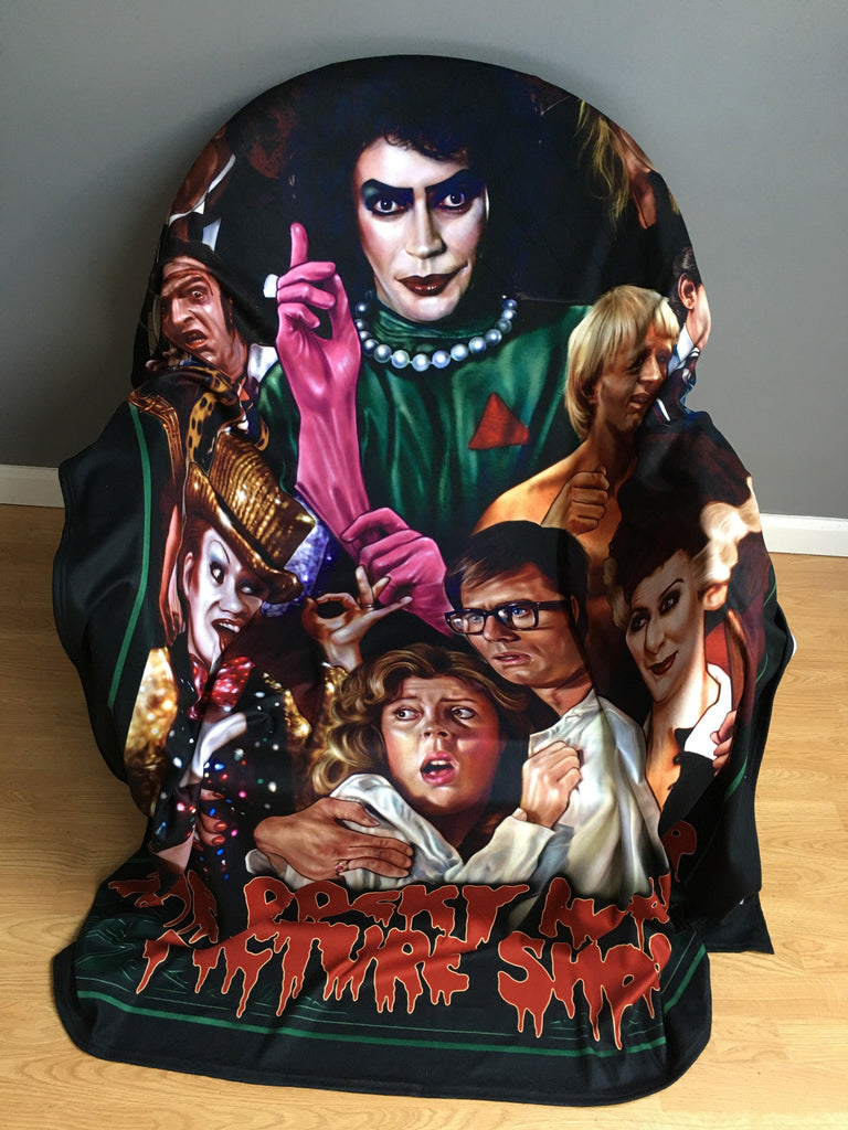 WSH - ROCKY HORROR - Twin Bedspread Top Cover / Trow / Fleece by Peter Panayis - Wild Star Hearts 