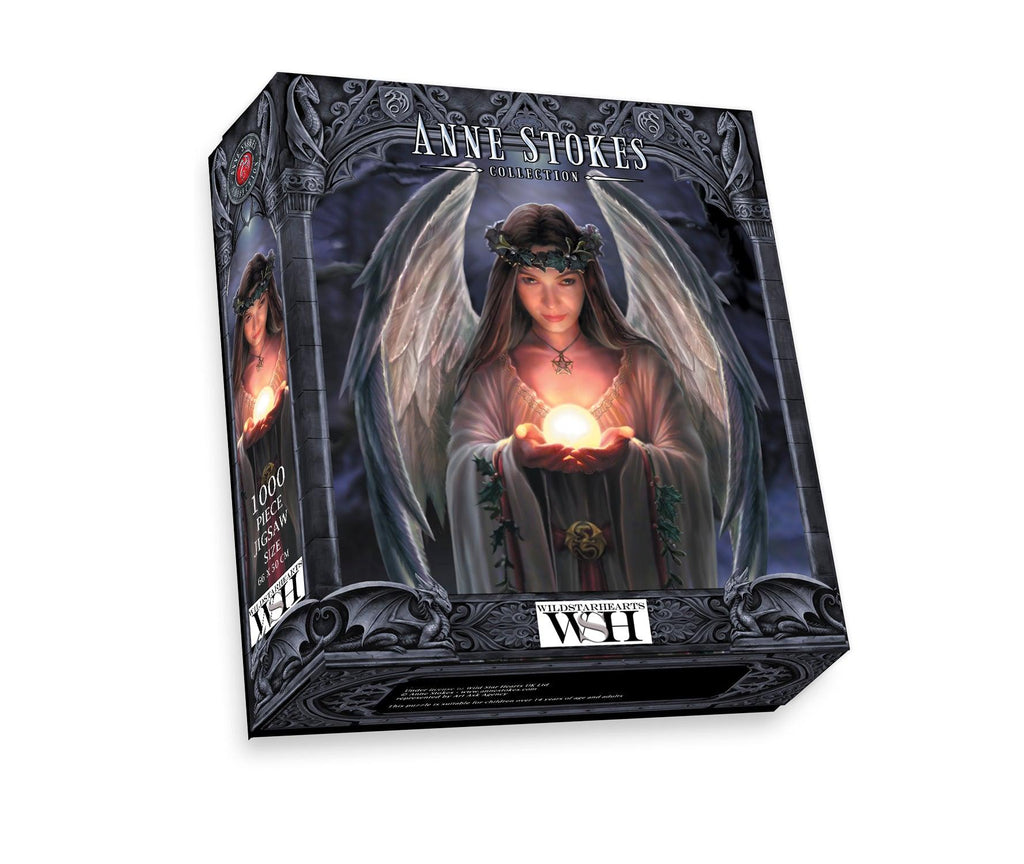 Yule Angel - 1000 piece jigsaw by Anne Stokes - Wild Star Hearts 